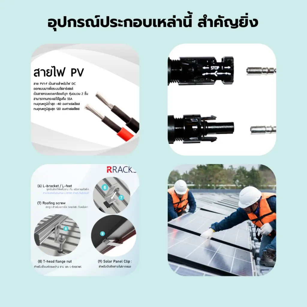 อุปกรณ์ติดตั้งโซล่าเซลล์